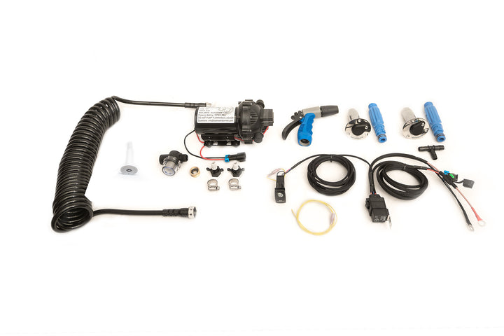 Through Hull Boat Washdown Kit with SINGLE/DUAL QUICK RELEASE FLUSH MOUNT HOSE CONNECTOR(s)