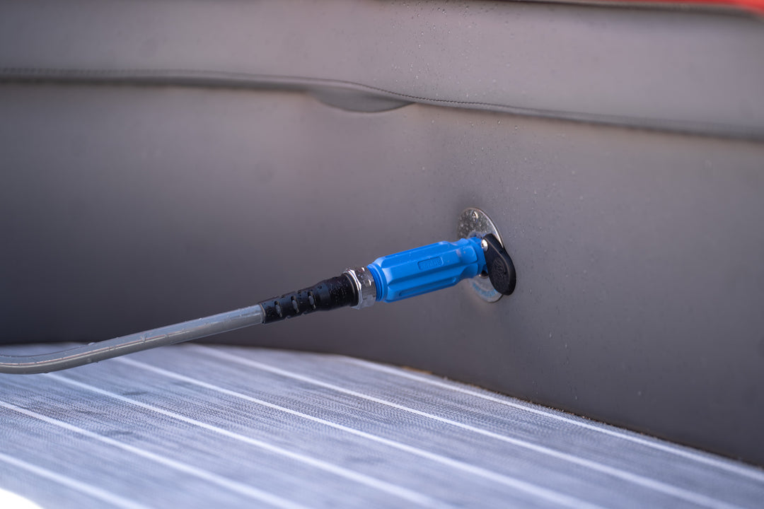Through Hull Boat Washdown Kit with SINGLE/DUAL QUICK RELEASE FLUSH MOUNT HOSE CONNECTOR(s)