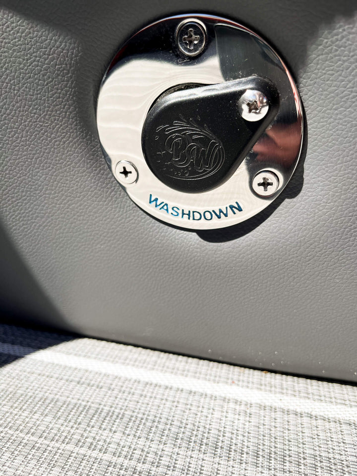 Through Hull Boat Washdown Kit with SINGLE/DUAL QUICK RELEASE FLUSH MOUNT HOSE CONNECTOR(s)
