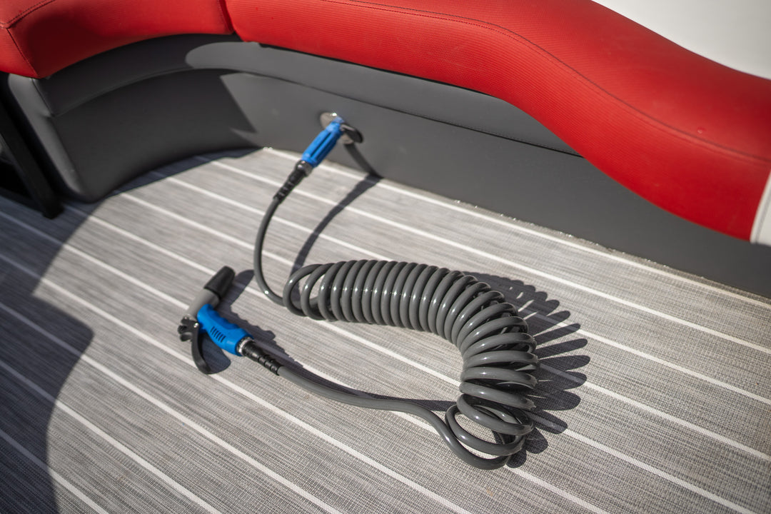 Pontoon Boat Washdown Kit with SINGLE/DUAL QUICK RELEASE FLUSH MOUNT HOSE CONNECTOR(s)