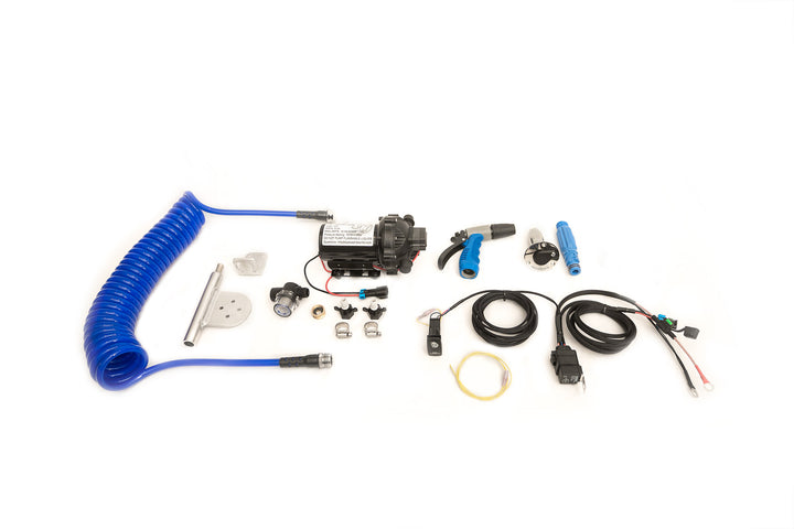 Pontoon Boat Washdown Kit with SINGLE/DUAL QUICK RELEASE FLUSH MOUNT HOSE CONNECTOR(s)