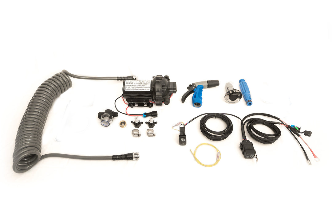 Universal Boat Washdown Kit with SINGLE/DUAL QUICK RELEASE FLUSH MOUNT HOSE CONNECTOR(s)